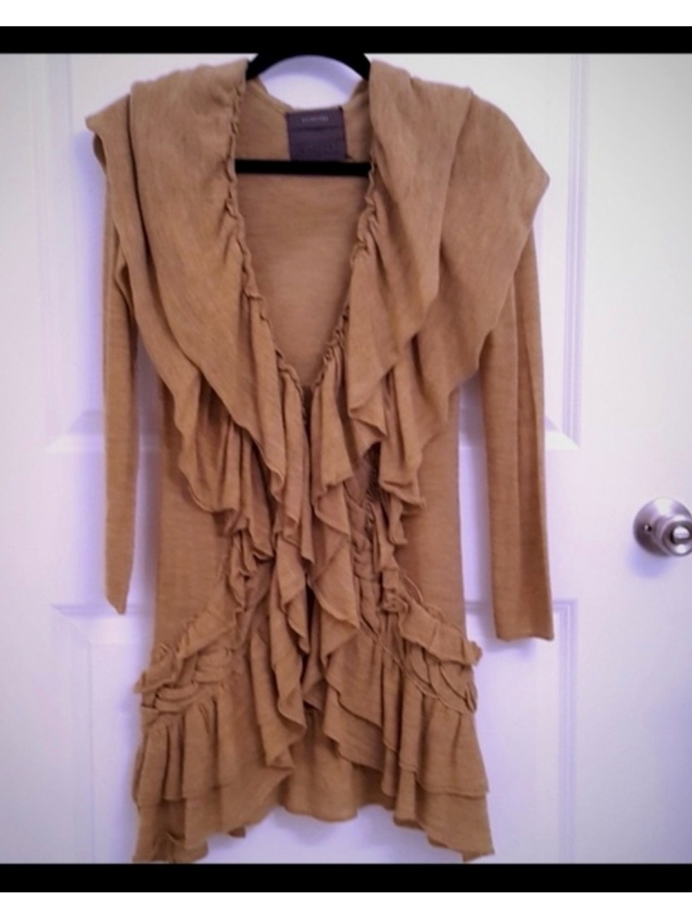 Anthropologie Lightweight Ruffle Sweater